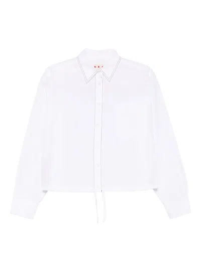 Marni Long-sleeve Shirt In White