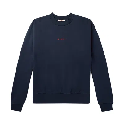 Pre-owned Marni Long-sleeve Sweatshirt 'blumarine' | Blue | Men's Size 52