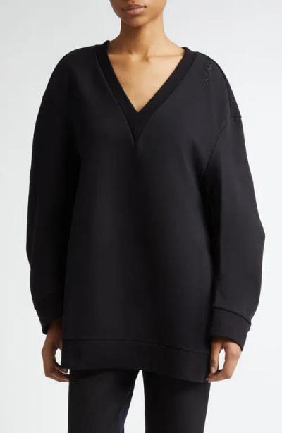 Marni Long Sleeve Sweatshirt Minidress In Black
