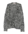 Marni Alpaca Wool-blend Cardigan In Gray