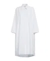Marni Long-sleeved Cotton Shirtdress In White