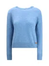 Marni Long-sleeved Crewneck Sweater In Blue