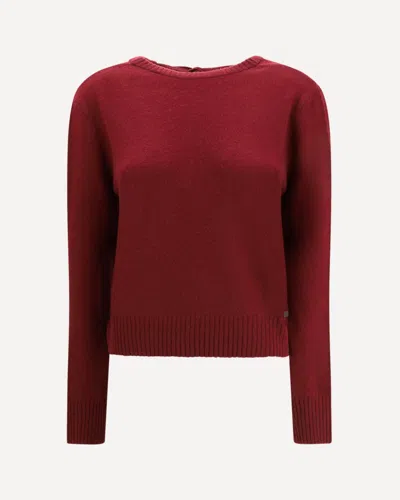 Marni Long-sleeved Crewneck Sweater In Brown