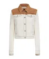 Marni Two-tone Cowboy Jacket In White