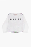 Marni Long Sleeved Double-fabric Crew-neck T-shirt