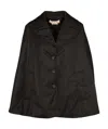 Marni Long-sleeved Single-breasted Coat In Black