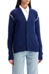 Marni Cardigan With Stitching Details In Blue