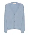 Marni Cardigan With Logo In Blue