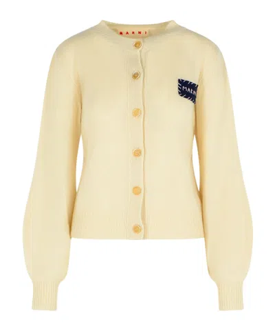 MARNI LONG-SLEEVED KNITTED CARDIGAN