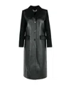 Marni Long-sleeved Patchwork Coat In Black