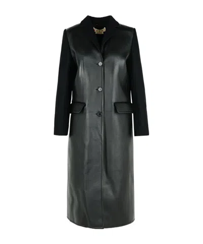 MARNI LONG-SLEEVED PATCHWORK COAT