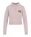 Marni Collared Top With Ribbed Cuffs And Hem In Pink