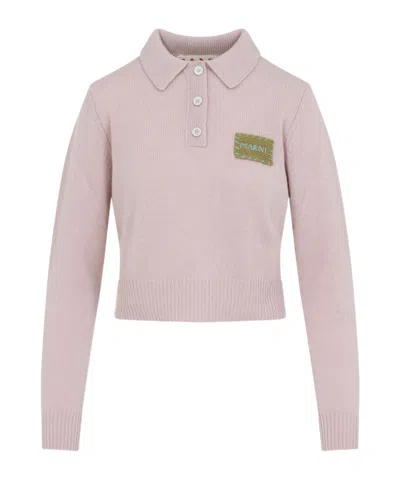 MARNI LONG-SLEEVED POLO NECK SWEATER