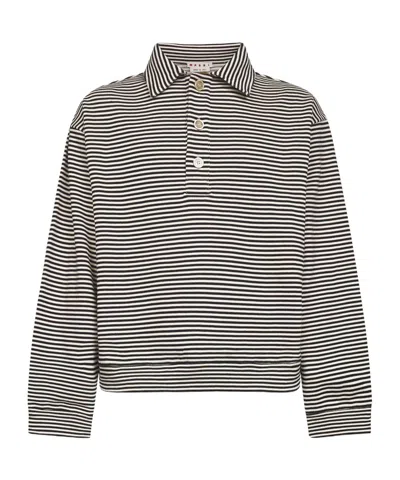 MARNI STRIPED COTTON SWEATSHIRT