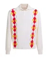Marni Long Sleeved Polo Shirt In White