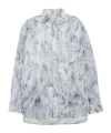 Marni Patterned Shirt With Collar And Pocket In Gray