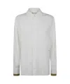 Marni Structured Collar Long Sleeve Blouse In White