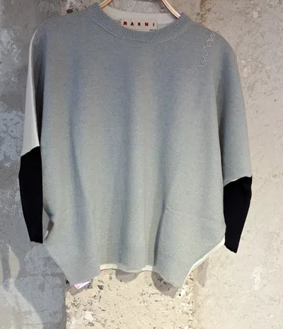 Marni Long-sleeved Sweater In Gray