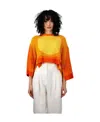 Marni Woman Sweater Orange Size 8 Cotton In Multicolor