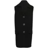 Marni Long Vest In Black Cotton Wool In Black