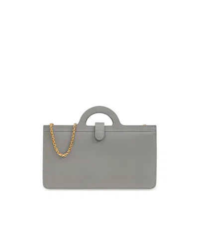 Marni Long Wallet With Chain Belt In Gray