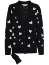 Marni Heart-print V-neck Cardigan