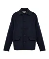 Marni Button-up Flap-pocket Coat In Blue