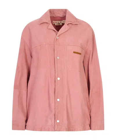 Marni Long-sleeved Shirt In Pink