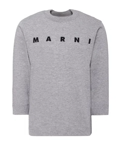 Marni Kids' Long-sleeved T-shirt In Gray