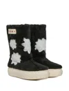 Marni Black Boots For Girl With Stars In Ah990