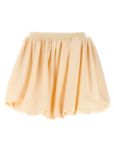 Marni Mini Balloon Skirt In Yellow