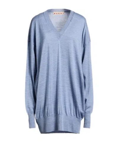 Marni Loose Knitted Sweater In Multi