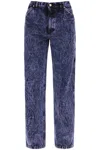 Marni Stonewashed Mid-rise Straight-leg Jeans In Purple
