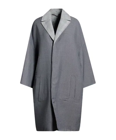 Marni Loose-fitting Plaid Coat In Blue