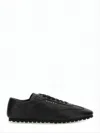 Marni Low-profile Nappa Leather Sneakers In Black