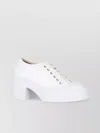 Marni Low Top Chunky Heel Sneakers In White