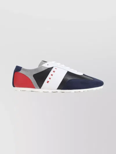 MARNI LOW-TOP COLOR-BLOCK SNEAKERS RUBBER SOLE