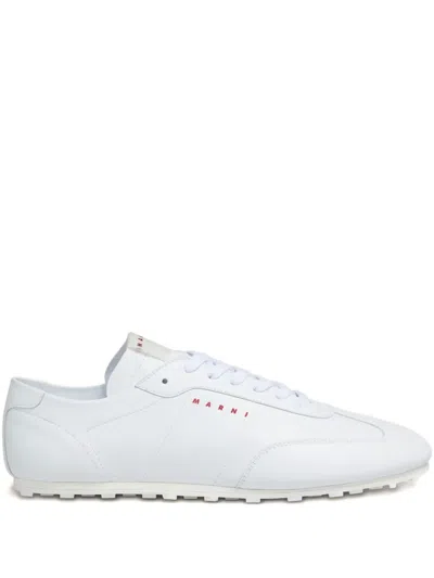 MARNI PANELLED LEATHER SNEAKERS