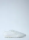 Marni Low-top Sneakers In Leather.round Toelace-up Fasteninglogo Patch At Tonguepanel Constructionchunky S In White