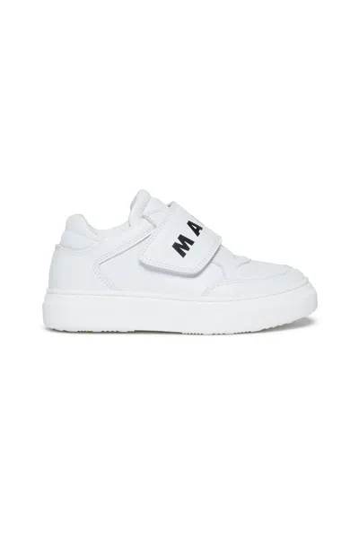 Marni Low Top Trainers With Maxi Logo In White