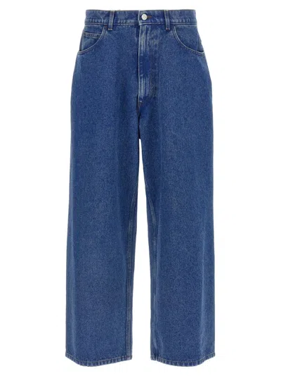 MARNI LOW WAIST WIDE LEG DENIM JEANS