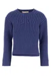 Marni Cerulean Cotton Blend Sweater