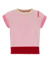 Marni Cashmere Vest With Cap Sleeves And Color Block Design