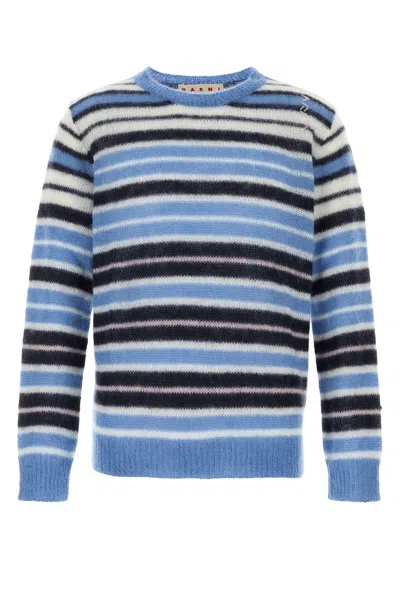 MARNI MARNI EMBROIDERED MOHAIR BLEND SWEATER