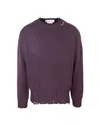 MARNI DESTROYED CREW NECK SWEATER