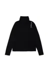 Marni Maglione Dolcevita In Misto Lana A Coste In Black