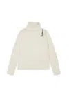 Marni Maglione Dolcevita In Misto Lana A Coste In Neutral