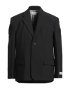 Marni Man Blazer Black Size 38 Polyester, Virgin Wool, Elastane In Black