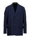 Marni Tropical Wool Tailored Jacket In Navy Blue