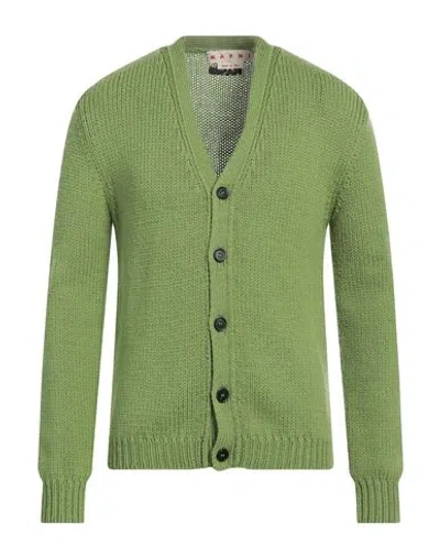 Marni Man Cardigan Green Size 36 Virgin Wool